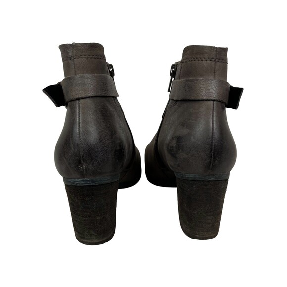 Josef Siebel Ankle Boots w Straps  Women's Size 37 / 6.5  Dark Taupe Leather - Picture 5 of 12